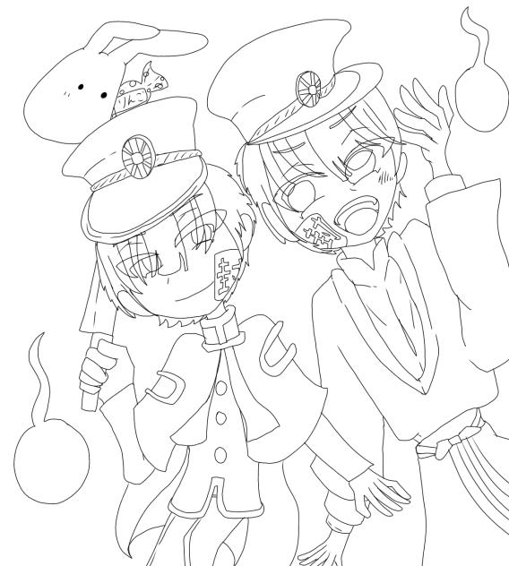 リベンジ線画