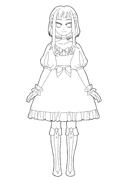 七峰 桜 (Lineart) - ibisPaint