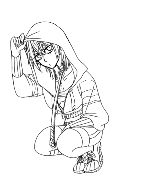 I kill you! 塗り絵