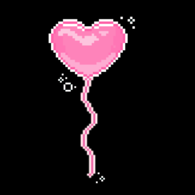 Kawaii heart ballon