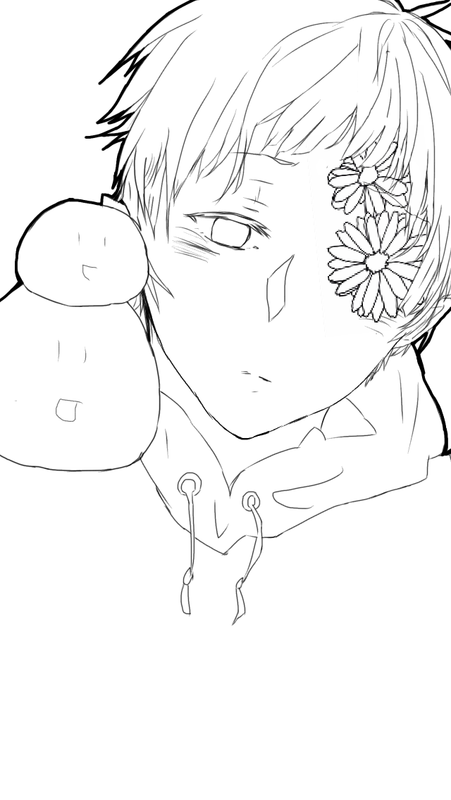 塗り絵【ご自由に】2顔面アリ - ibisPaint