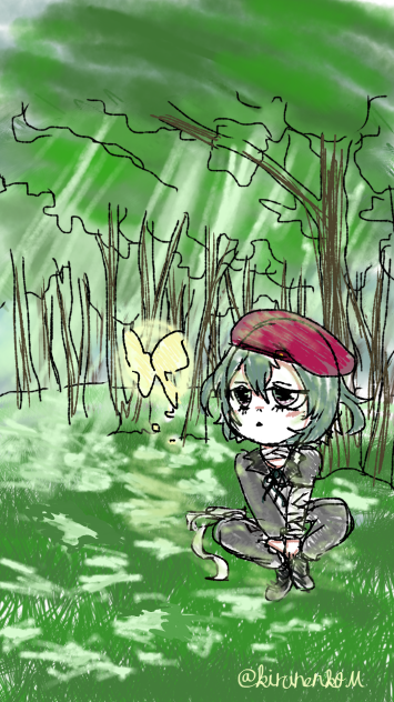 森の中で