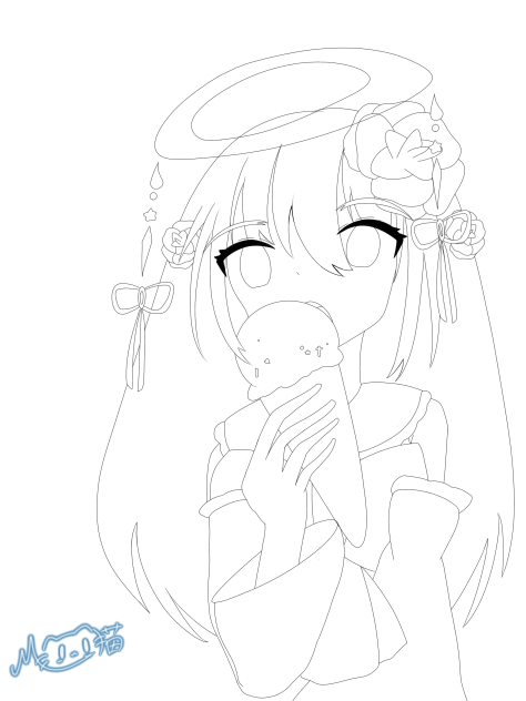 ｱｲｽｸﾘｰﾑ(線画)