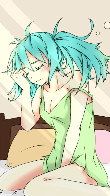 寝起きミクさん 塗らせて頂きました！