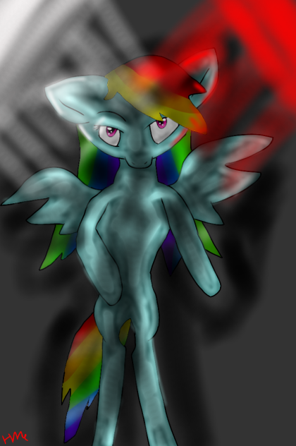 Rainbow dash standing style