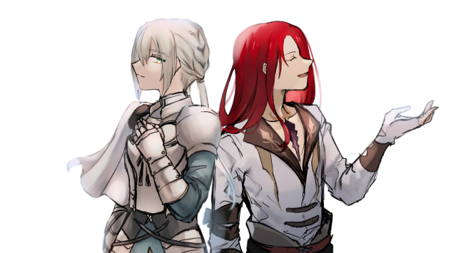 ベディヴィエールとトリスタン ibisPaint