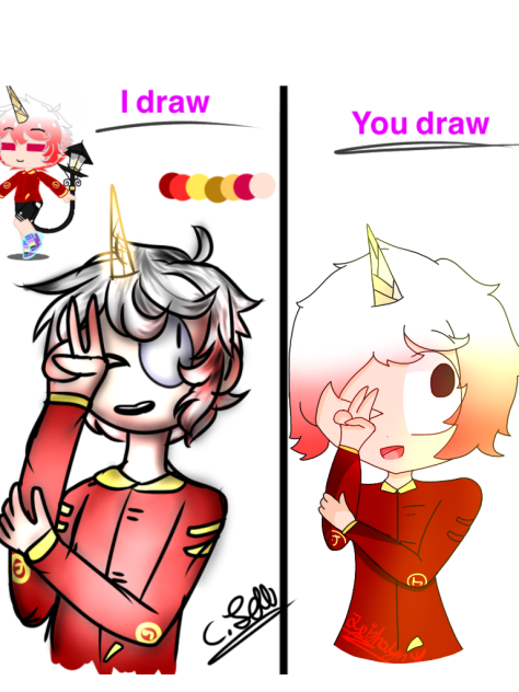 I draw you draw collab yaya