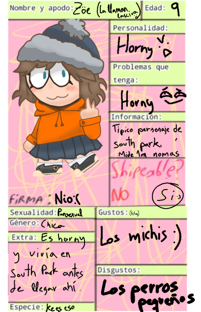 Ficha para mariangel plaza