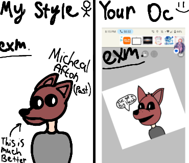 My Style Vs. Your Oc