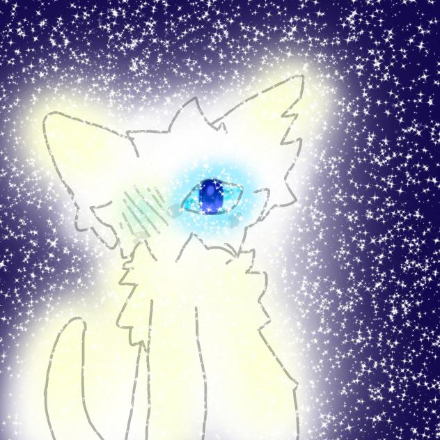 the glowing cat