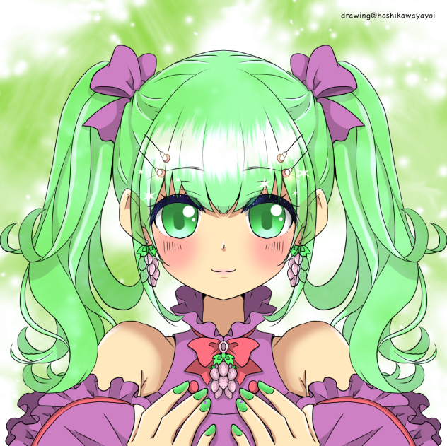 ミス・ストロベリー（線画）