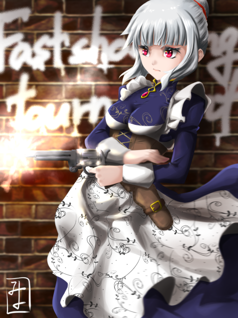 メイドさんと早打ち大会