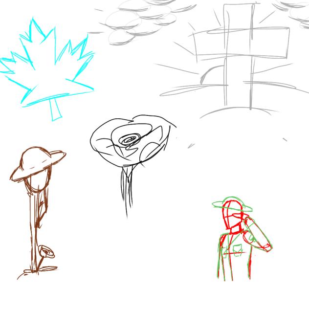 remembrance day art wip