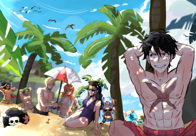 straw hats - ibisPaint