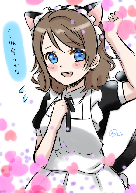 猫耳メイドな曜ちゃんらくがき