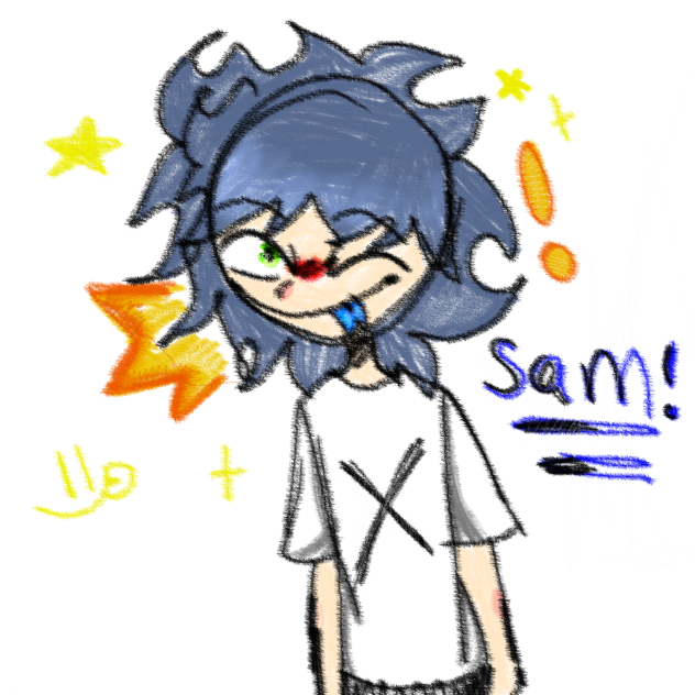 Drew my OC and was bored
