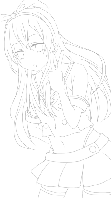 ぜかまし 線画