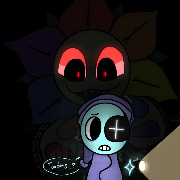 Peekaboo! 🌑🌼🌈