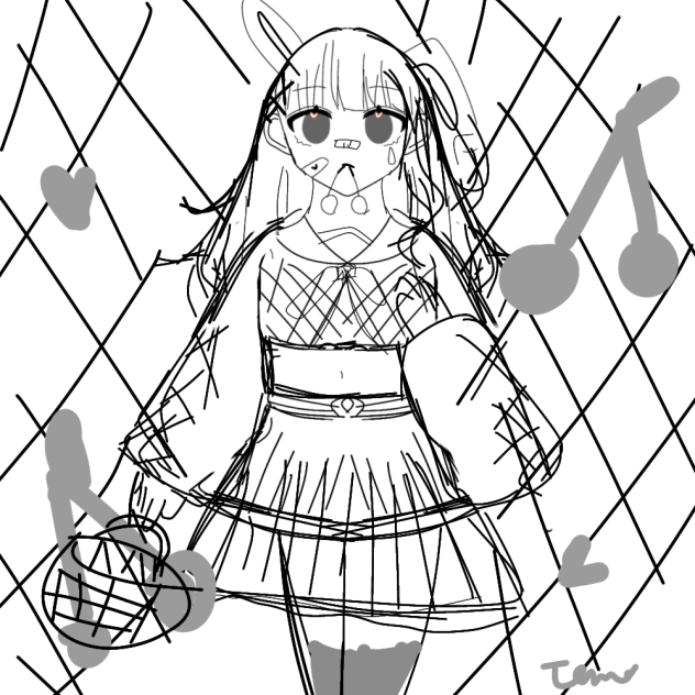 ウサギ（下書き）