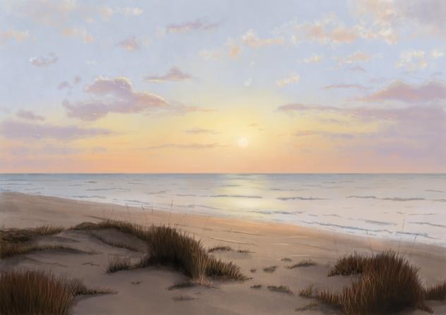 Sunset beach - ibisPaint
