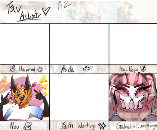 Fav Artists for Unknown_Alien!