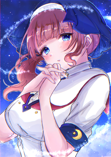 望月穂波 フリー線画塗らして頂きました！