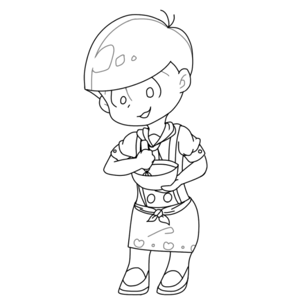 【線画】トド松
