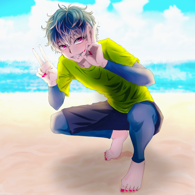 百と海！🍑🏝️