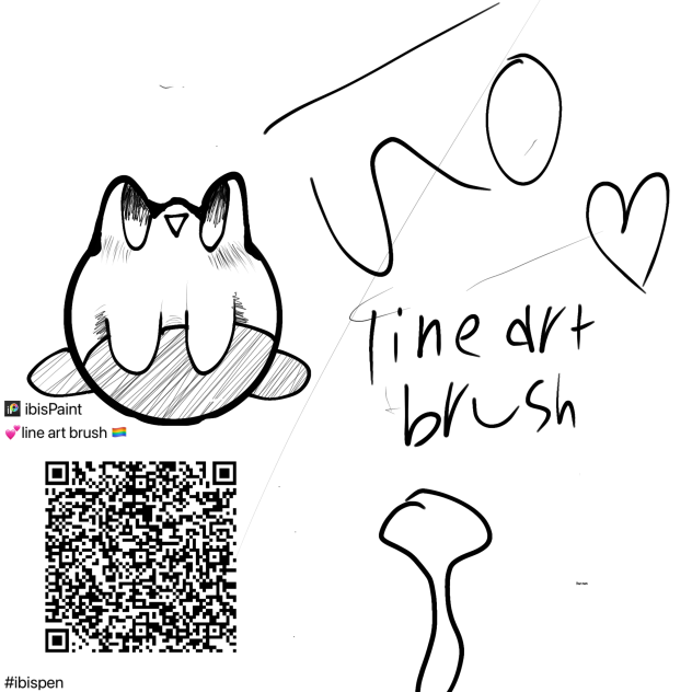 Line art brush