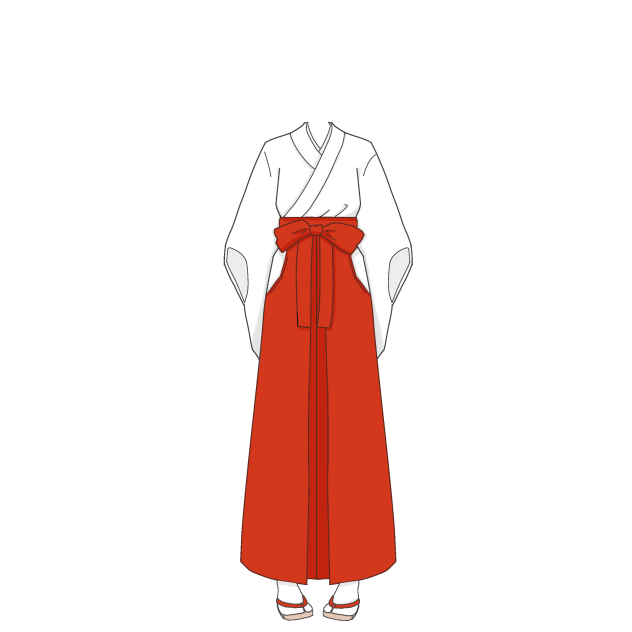 巫女服2(草履付き)