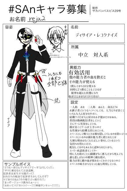 キャラ募集参加