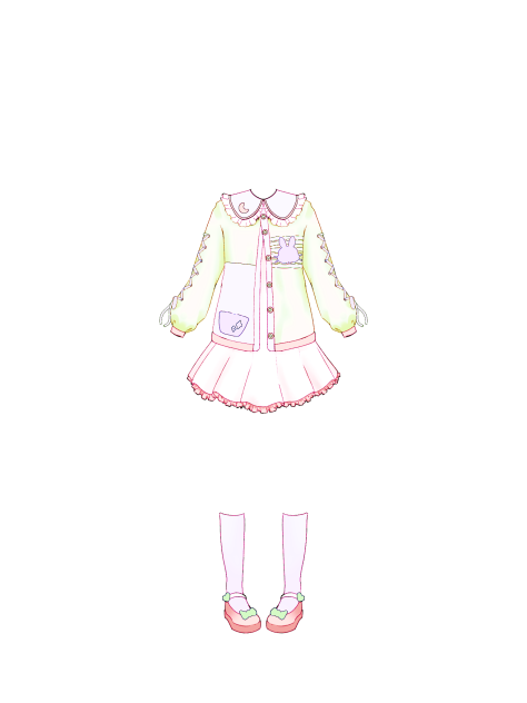 IBM3823 pastel outfit a