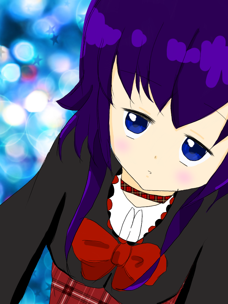 上目遣いの女の子 Ibispaint