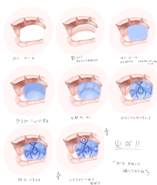 目の塗り方講座！！！
