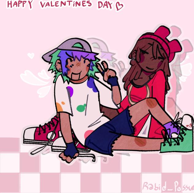 really late valentines art