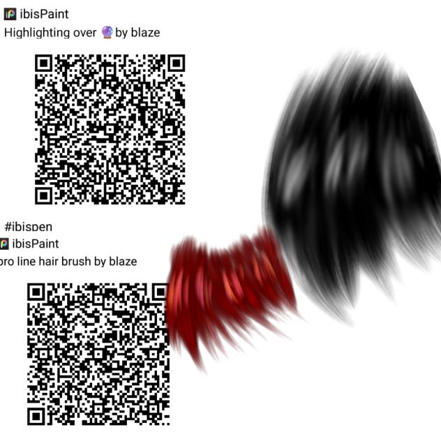 qr code ( hair) - ibisPaint