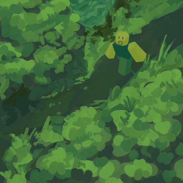 noob got flung to a forest o no