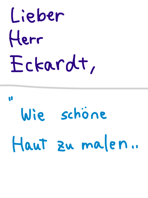 Wie schöne Haut zu malen