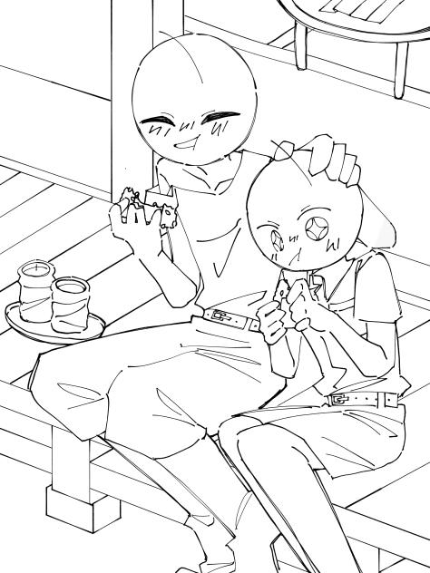 ボツったので線画配布