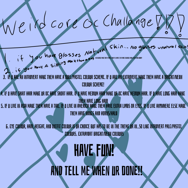 weirdcore oc Challange with meee