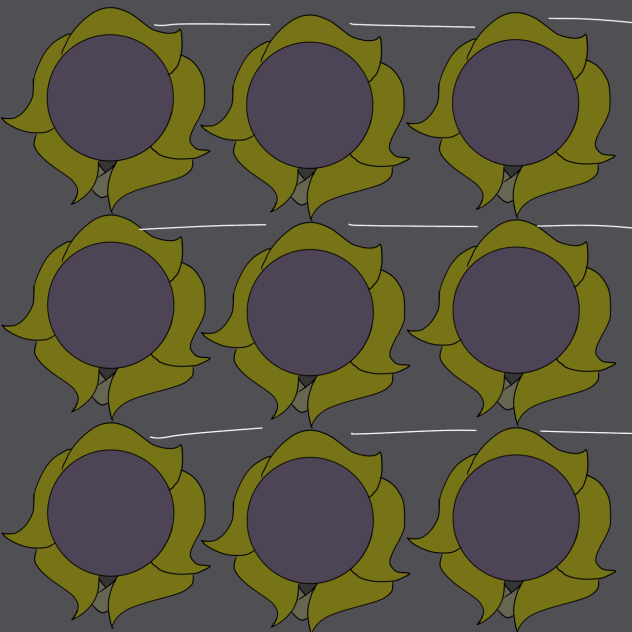 ドライフラワー　顔　You draw