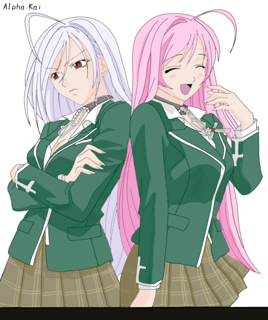 Moka Akashiya Both Sides Coloring Page