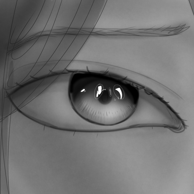 Realistic eye hair