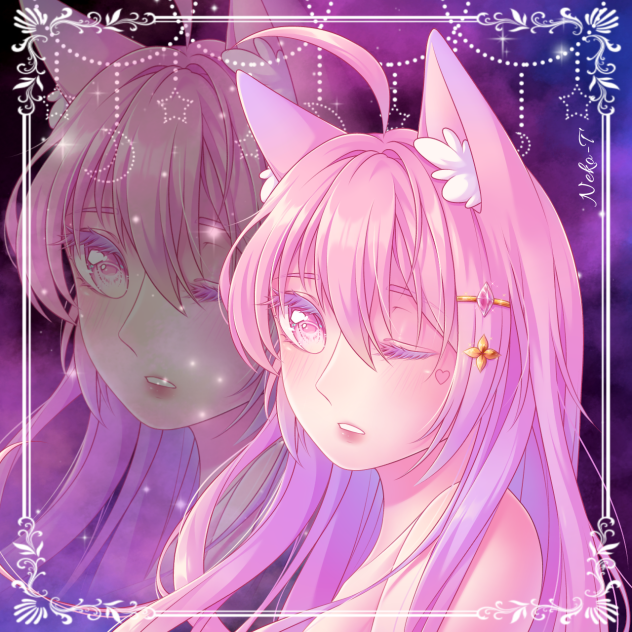 Pink girl-speedpaint-ibis drawing