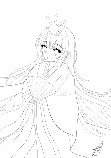 お雛様2025（線画）