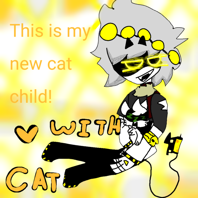 V with kitty cat.