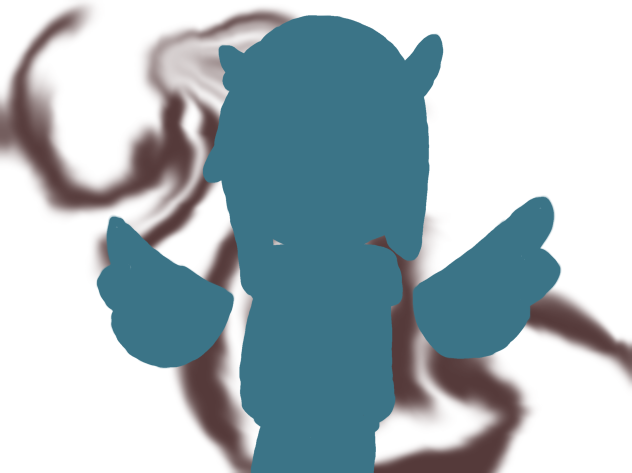新キャラのシルエット