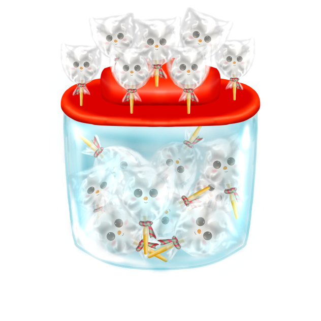 Cute Candy Snow In Jar