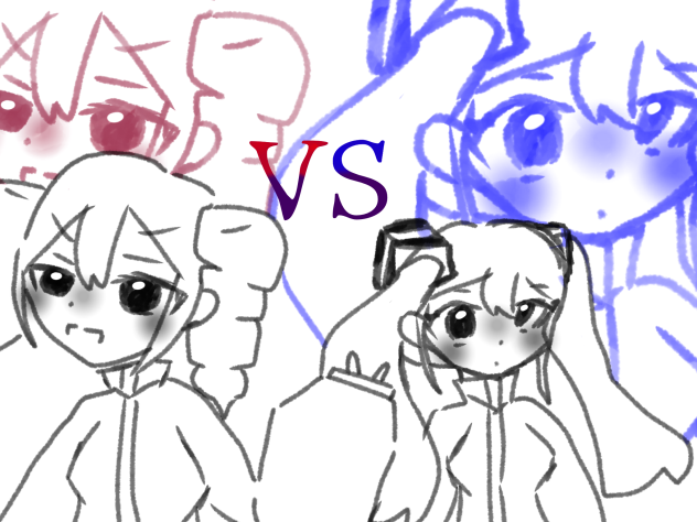 重音テトVS初音ミク