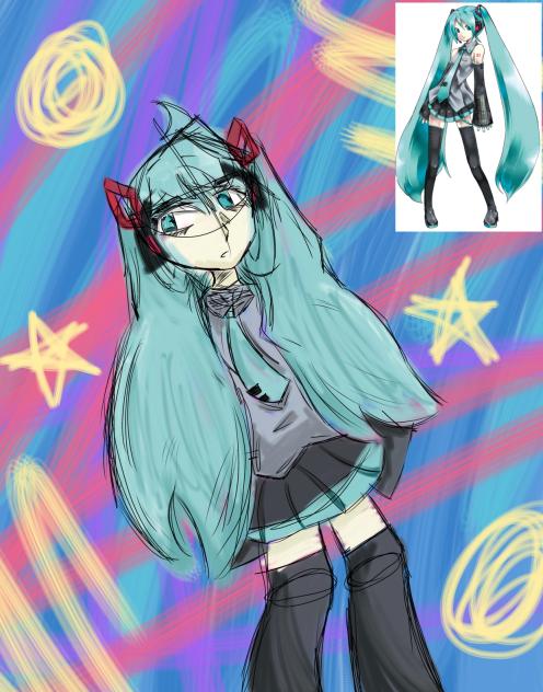 Hatsune Miku doodle